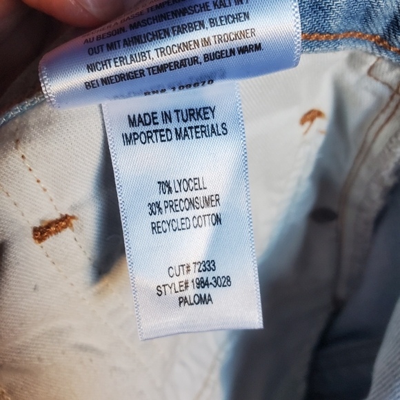 Citizens Of Humanity Paloma Wide-leg Denim Blue Jeans 28X28 High-rise Preppy Hip - Picture 10 of 14